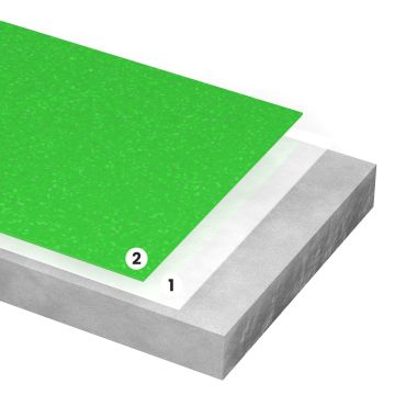 Epoxidharz 2-Schicht Anti-Rutsch Bodenbeschichtung