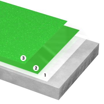 Epoxidharz 3-Schicht Anti-Rutsch Bodenbeschichtung