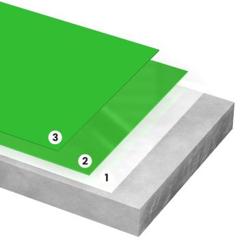 Epoxidharz 3-Schicht Matte Bodenbeschichtung