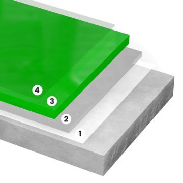 Polyurethan Gussboden mit Betonoptik